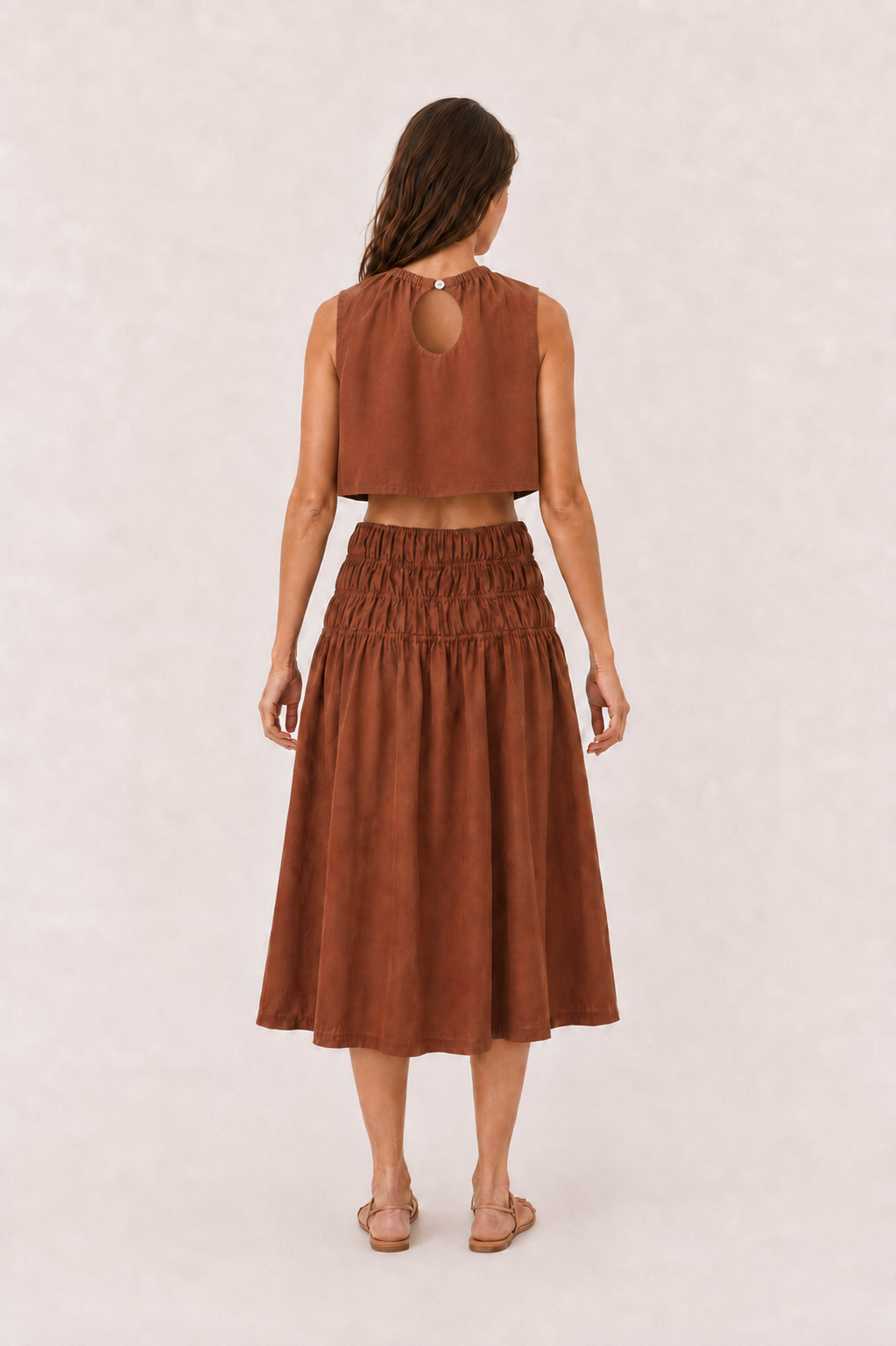 Sotavento Cinched Mini Dress — back view