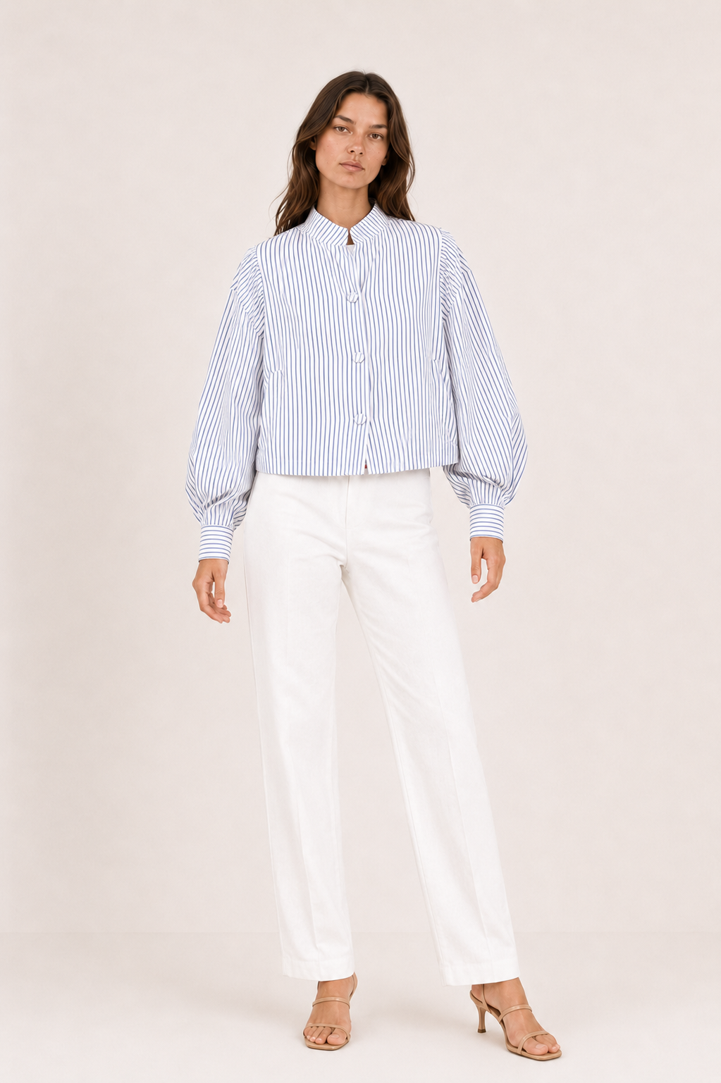 Mistral Striped Bomber Jacket — Laila collection