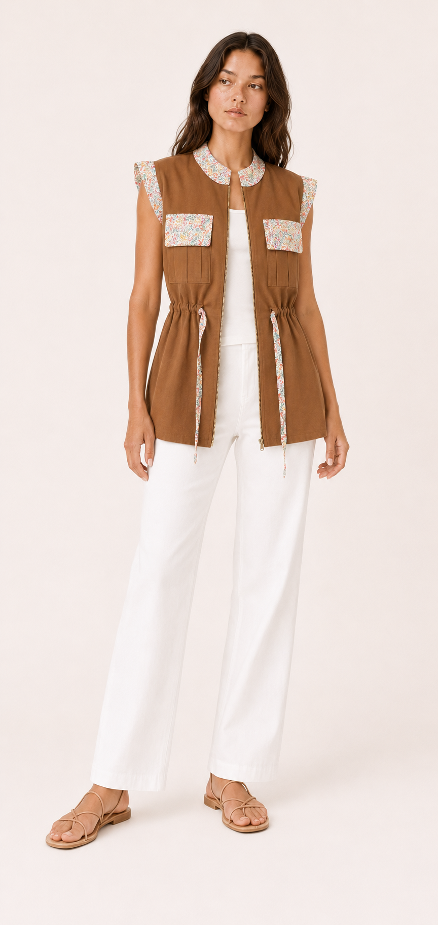 Flora Utility Vest — Laila collection