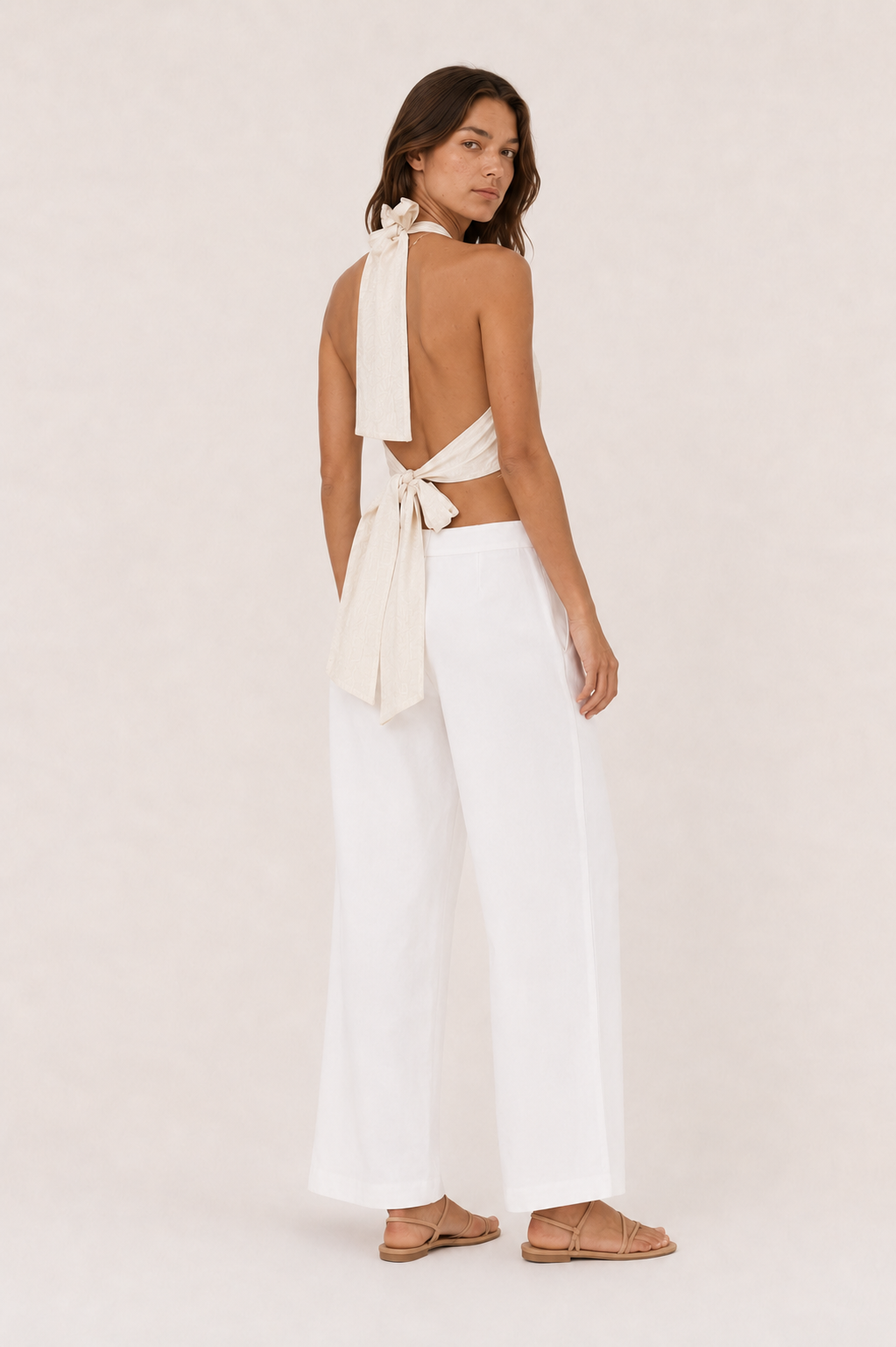 Isla Open-Back Halter Top — Laila collection