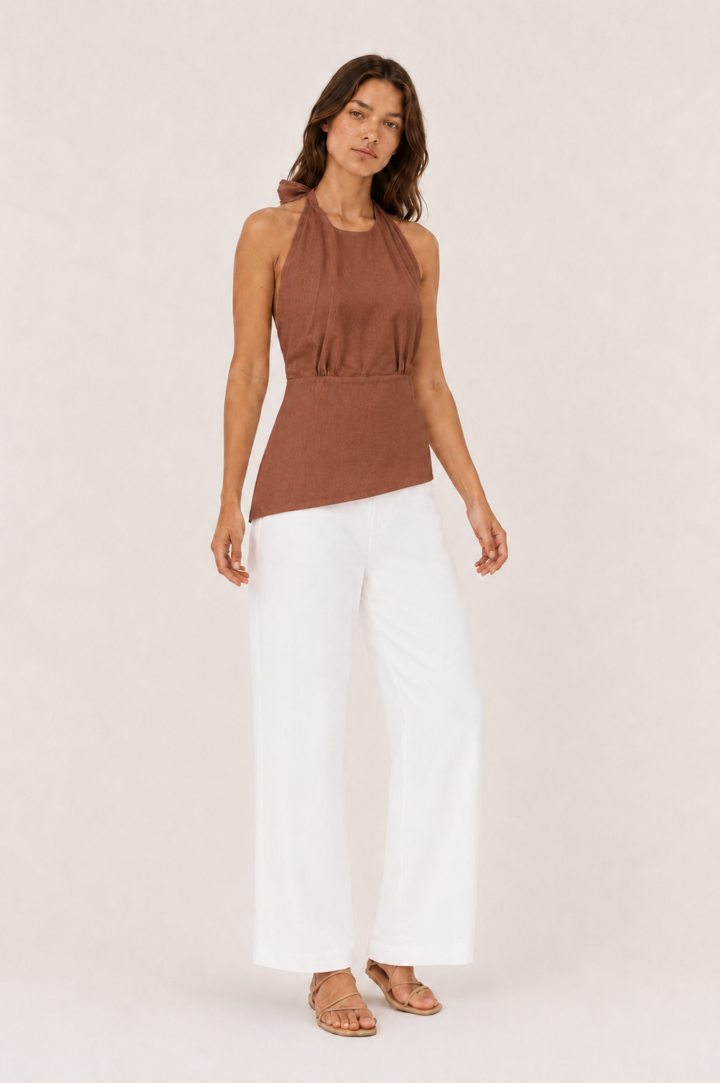Isla Open-Back Halter Top — Laila collection