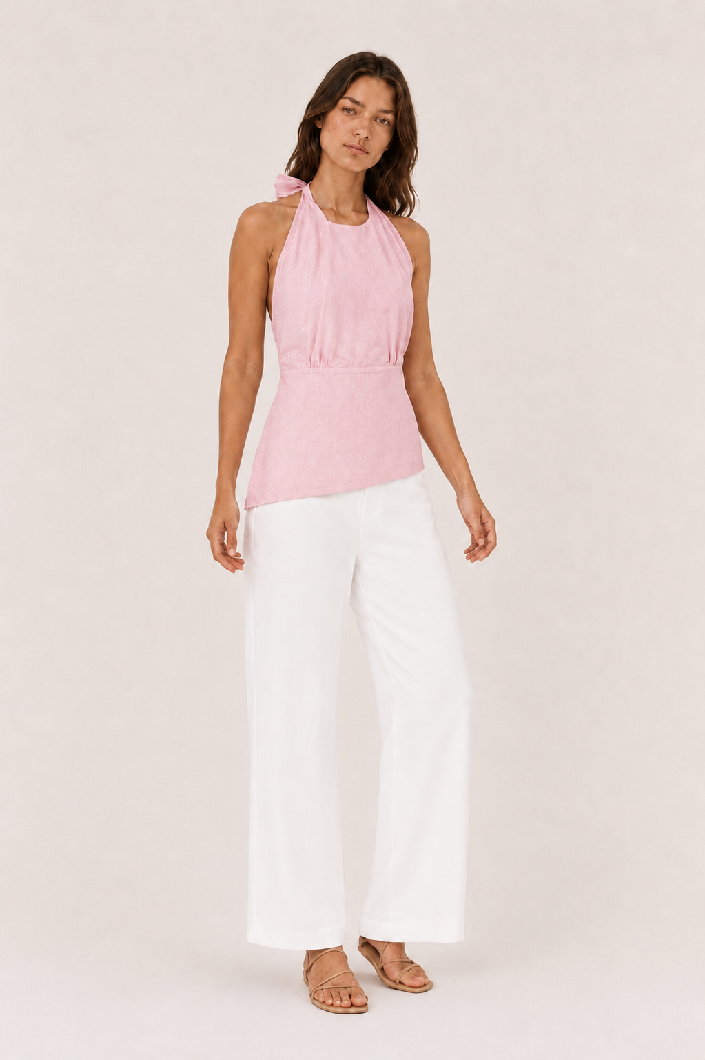 Isla Open-Back Halter Top — Laila collection