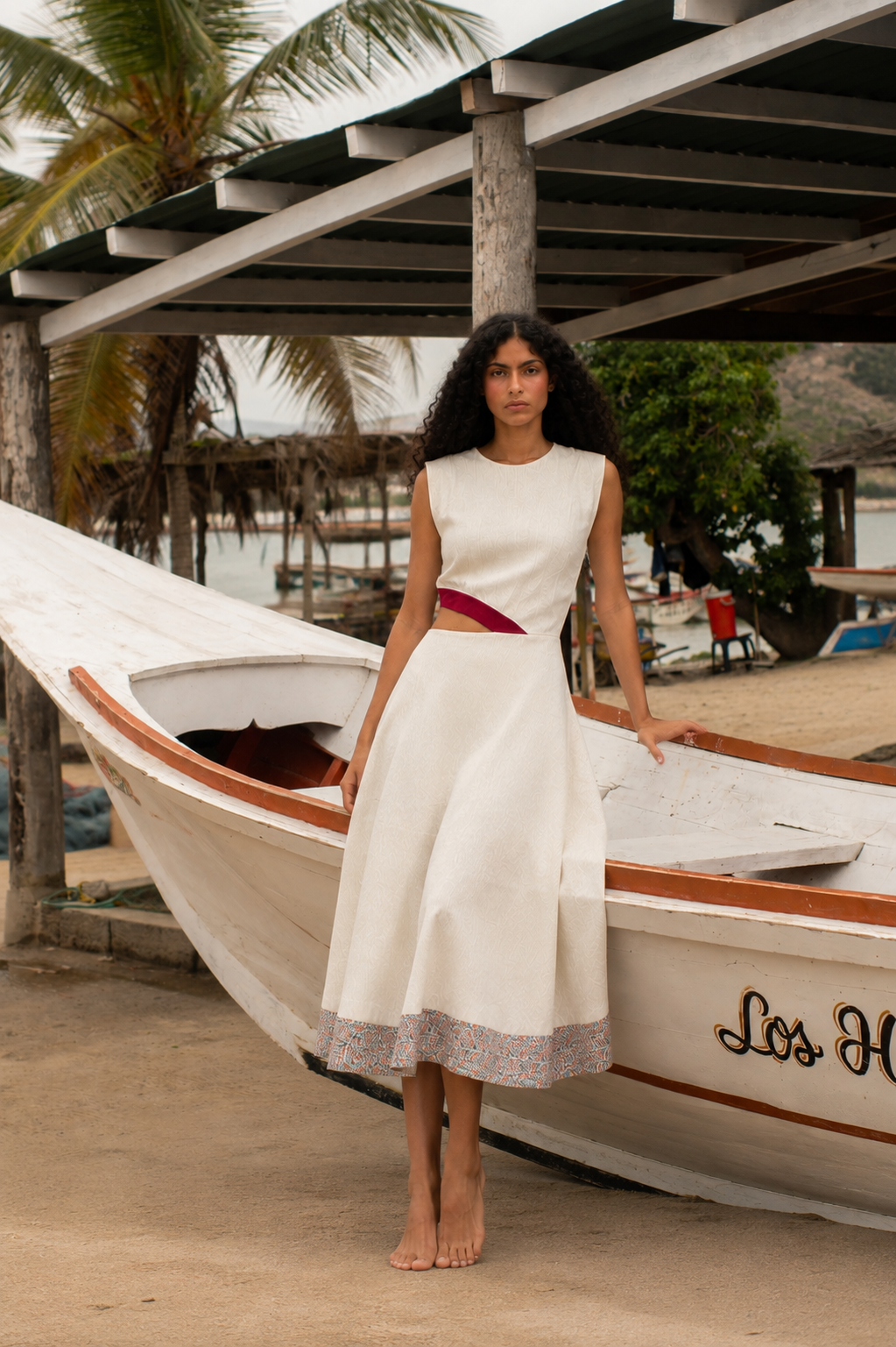 Isla Cutout Dress — LAILA editorial campaign