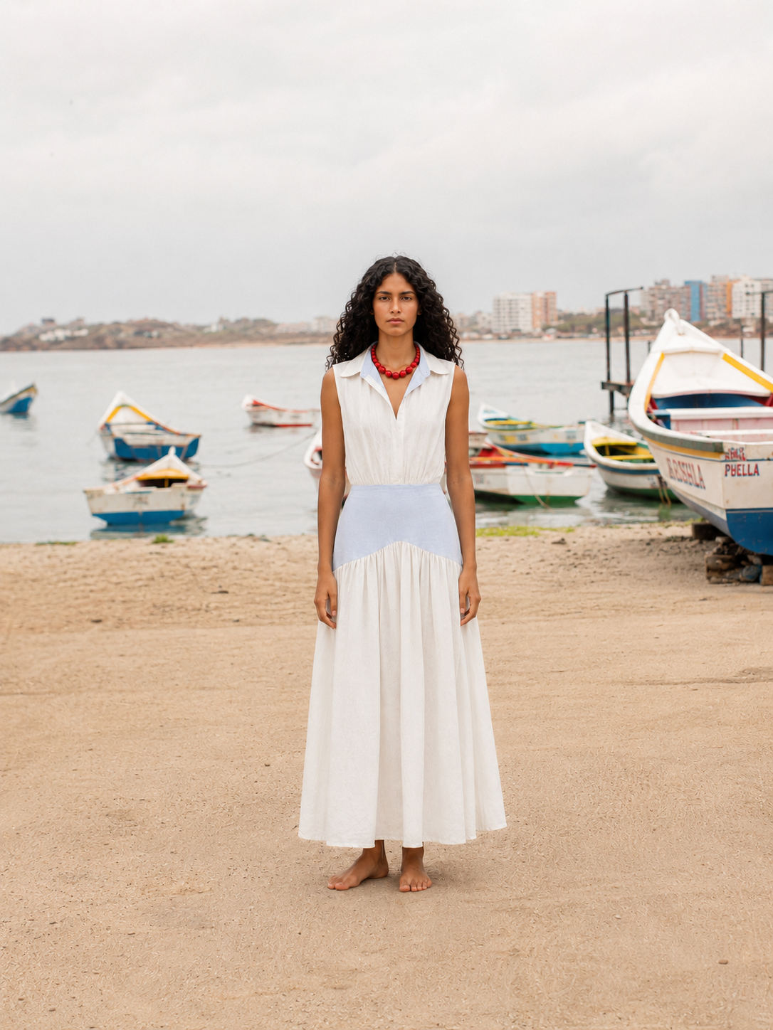 Palma Shirt Dress — LAILA editorial campaign
